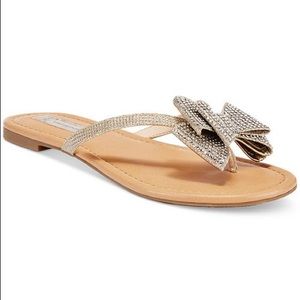 Inc Mabae Bow Flat Sandals